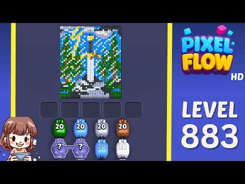 Pixel Flow Level 883 Walkthrough