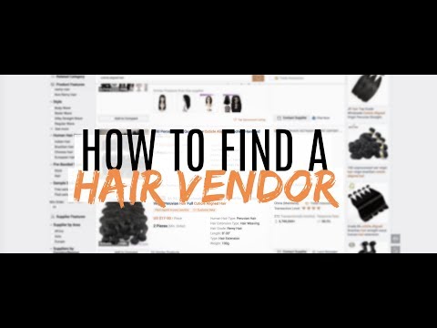 Part of a video titled Starting A Hair Business Vlog 4 - How To Find A Hair Vendor - YouTube