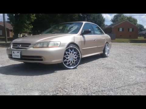 02 Honda Accord sitting on 20" SIK 005 Chrome wheels and 245/35-20 Lexani tires.