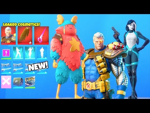 New Skins Emotes Leaked Cable Skin Domino Crazyboy Emote Fortnite Battle Royale