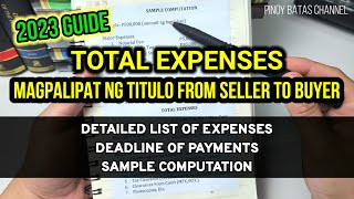 Expenses Magpa Transfer ng Titulo ng Lupa (2023) if Acquired thru Deed of Sale