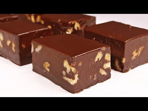 Only 2 Ingredient Chocolate Fudge Recipe | Easy Chocolate Fudge Recipe