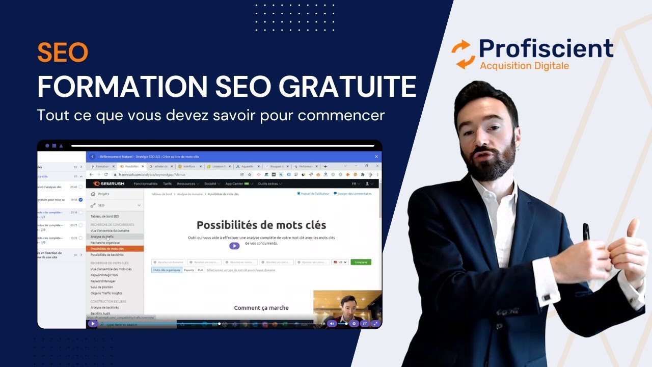 Formation SEO Gratuite de A à Z - Stratégie SEO, SEO sur site, SEO hors site, outils et + !