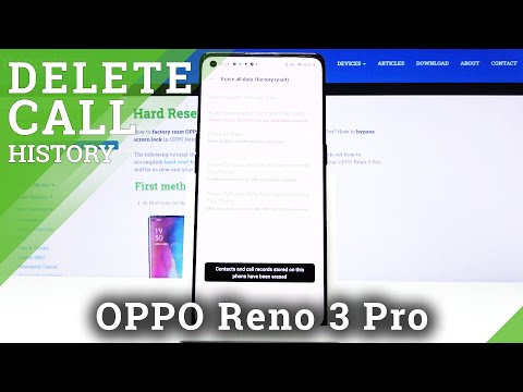 How to Delete Call History in OPPO Reno 3 Pro – Reset Contacts & Call Logs