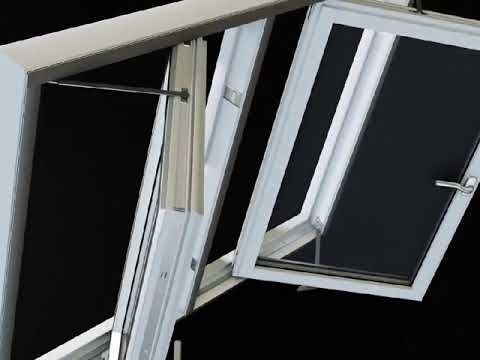 Rectangular white upvc window frame