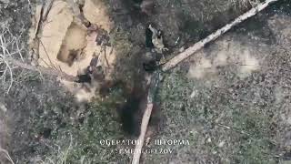 🇷🇺 Russian Grenade Drop Drone Strikes Outside Lyman 10/19/25