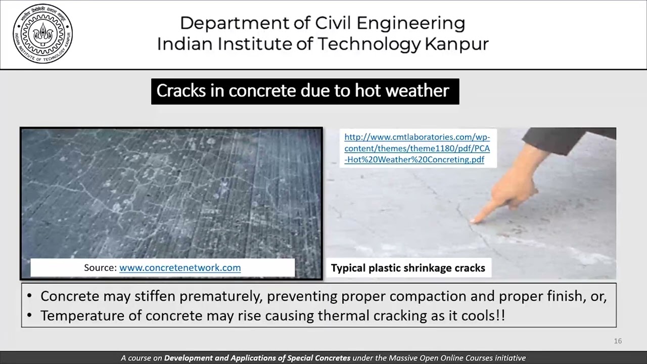 Lecture 12: Hot Weather Concreting