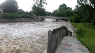preview picture of video 'Como lake waterfall Lancaster after heavy rain'