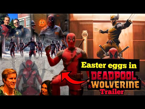 Marvel movie reference and  Easter eggs in Deadpool wolverine teaser trailer | Deadpool 3 #trending