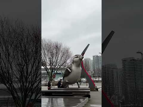 Giant Bird in Olympic Village Vancouver Canada #olympicvillage #vancouver #canadatourism #canada