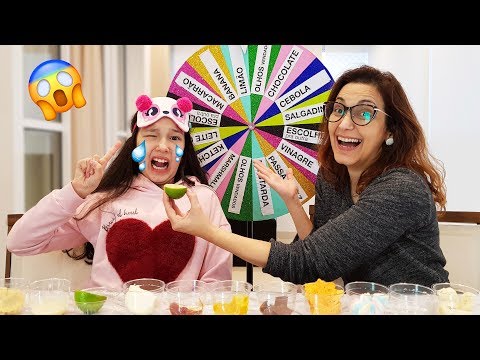 DESAFIO DA ROLETA MISTERIOSA DE COMIDA DE VERDADE (MYSTERY WHEEL OF FOOD CHALLENGE) | Luluca