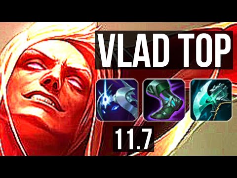 VLADIMIR vs MALPHITE (TOP) | 6/0/4, 1200+ games, 900K mastery, Dominating | NA Master | v11.7