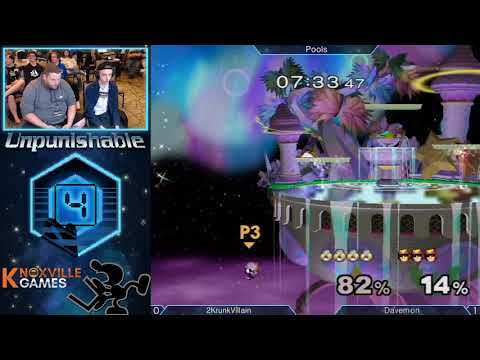 Unpunishable 4 - Davemon (Captain Falcon) vs 2KrunkVillain (Sheik) - Melee Singles
