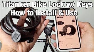 Titanker Bike Lock w/ Keys: How to Install & Use (step by step)