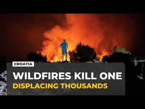 Wildfires kill one, displace thousands in Croatia
