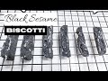Healthy Black Sesame Biscotti Keto Gluten Free Vegan Options