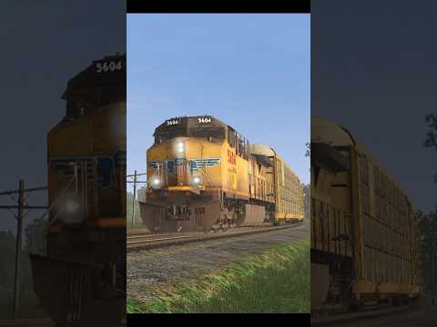 Trainz22: UP 5604 Leads an Autorack Train!!