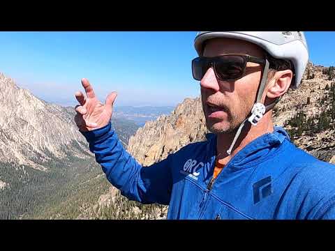 Sawtooth Mountains geology from the top of the Elephant's Perch in Redfish Canyon, central Idaho