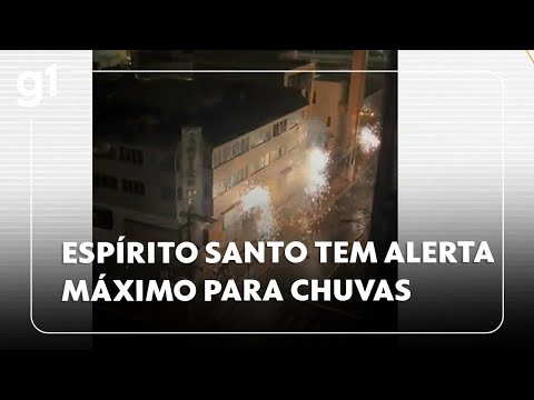 Espírito Santo está em alerta máximo para chuva