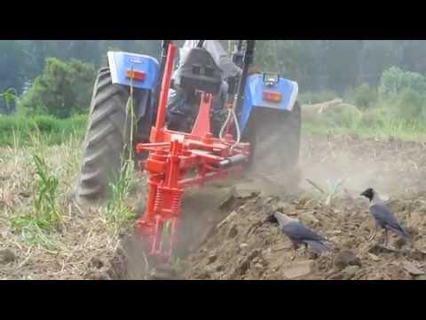 Working process of disc plough