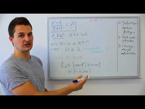 Ungleichungen lösen: Bruch