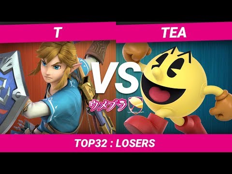 【スマブラSP】ウメブラSP5  Top32/ 激 | T(Link) vs Tea(Pacman) / Umebura SP5 - Smash Ultimate