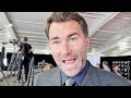 EDDIE HEARN REACTS TO USYK FIGHTING FOR UKRAINE VS RUSSIA; TALKS JOSHUA REMATCH & DILLIAN WHYTE