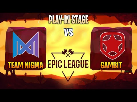 Nigma vs Gambit Epic league Play In comeback with megacreeps