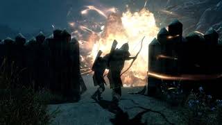 Атака стражников на лагерь бандитов. Skyrim