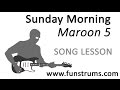 Sunday Morning (Maroon 5) - Guitar Chords and ...