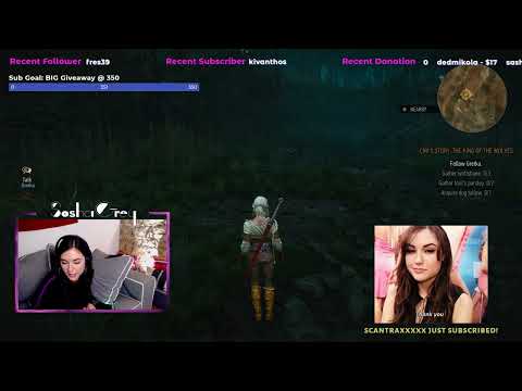 Sasha Grey VOD 17/December/2019 - The Witcher 3 part 6 / Game time The Witcher 3 subgoal 350 for n..