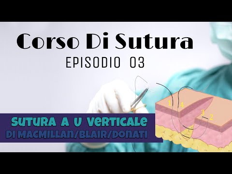Corso Di Sutura - Episodio 03 - Sutura a U Verticale di Donati, Blair, MacMillan