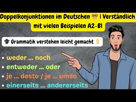 🌟 Wichtige Grammatik für B1 🔑 | Konjunktionen verständlich erklärt mit Beispielen 🗣️