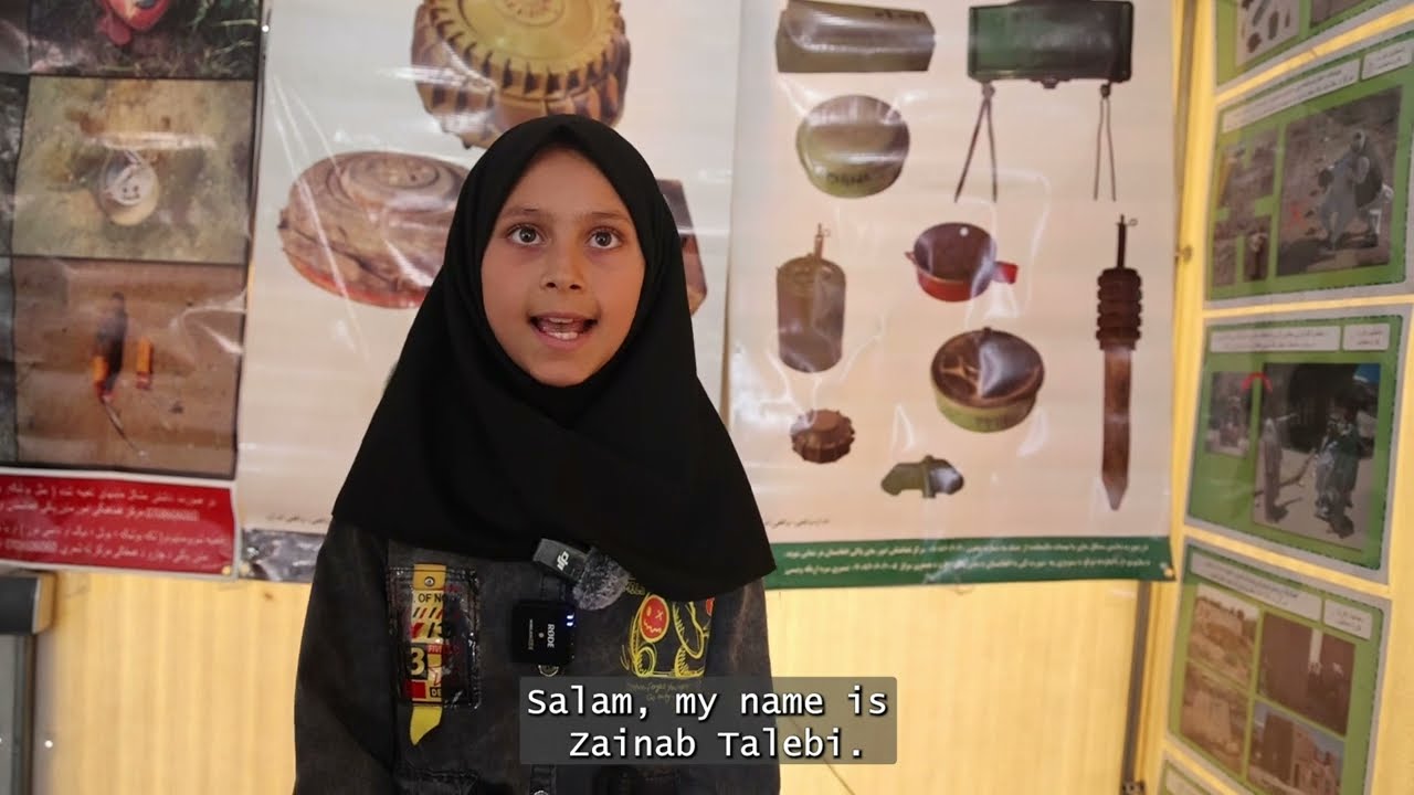 Zainab Talebi shared what her mine action teachers told her: