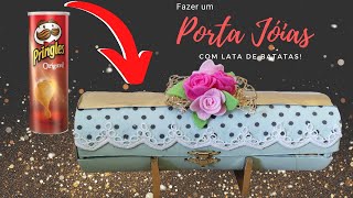 Tutorial de Artesanato Como fazer um porta jia com embalagem de batata!