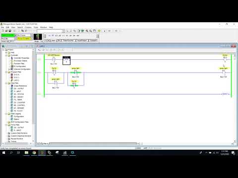 Allen Bradley PLC - One Button On/Off Logic