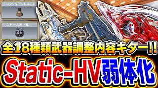 【アプデ速報】ミシック買うの待って！Static-HVが速攻弱体化ww 全18種類の武器調整内容がキター！【CODモバイル】
