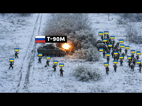 Russian T-90M Surrounded By Large Ukrainian Brigade - Then THIS Happened...