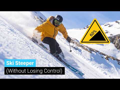 How to Ski Steep Slopes While Carving