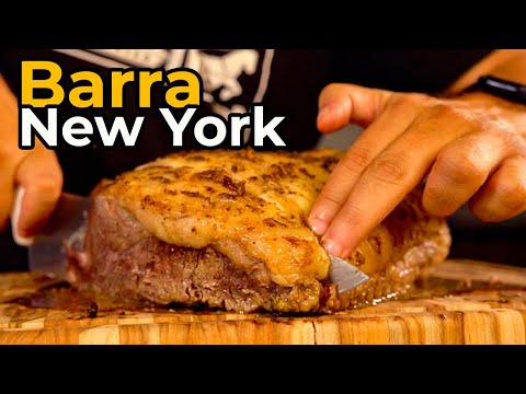 New York strip steak in cranberry sauce