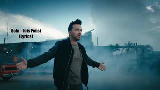 Luis Fonsi - Sola (English Version) lyrics