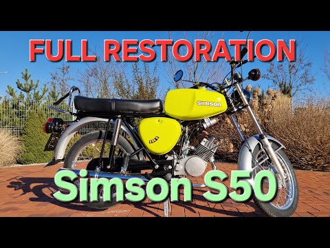 FULL RESTORATION MOTORCYCLE simson s50