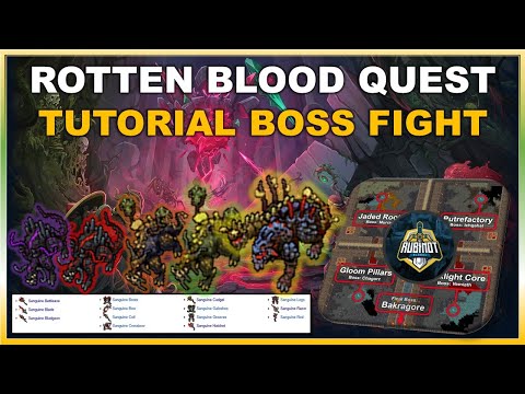ROTTEN BLOOD QUEST BOSS FIGHT | TUTORIAL RUBINOT