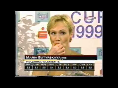 Ladies; Short Program - 1999 Nations Cup on Ice, Figure Skating (USA, ESPN / Butyrskaya, Slutskaya)