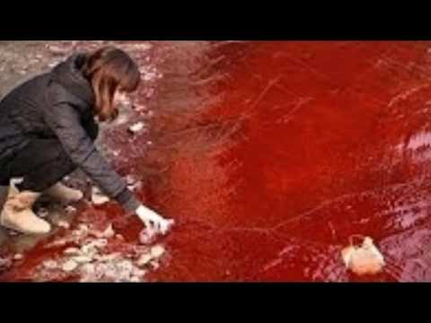 Rivers oceans and lakes turning blood red. Russia Iran China Australia