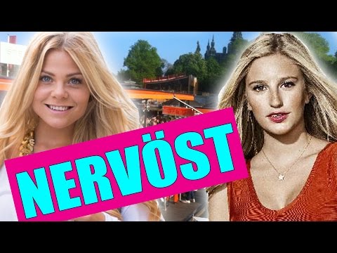 Systrarna PARNEVIK och SARAH TJULANDER går modevisning