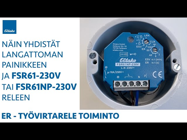 eltako Tryckrelä trådlös fsr61/8-24v uc, 10a/250v