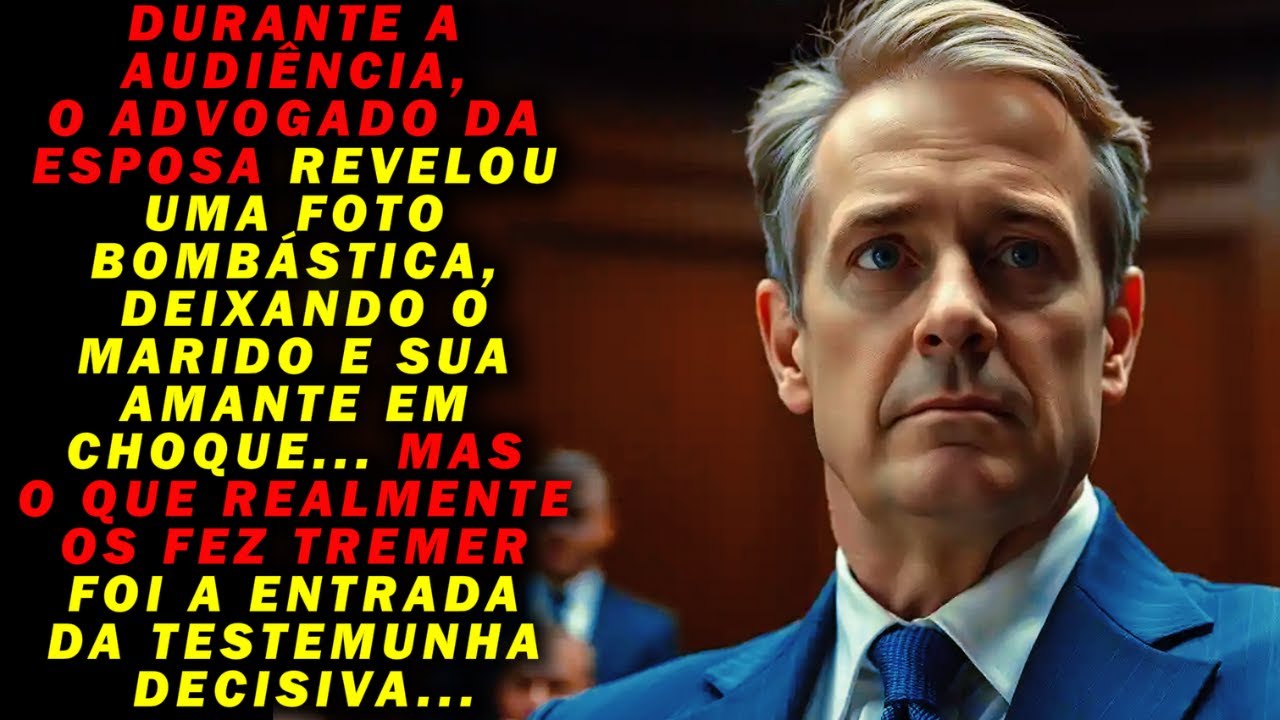 UMA FOTOGRAFIA TIRADA PELO ADVOGADO, DEIXOU O MARIDO E A AMANTE PERPLEXOS… MAS QUANDO A TESTEMUNHA..