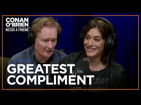 Lizzy Caplan's Friends Don't Care That She's An Actor | Conan O'Brien Needs A Friend