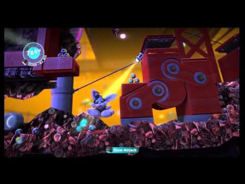 LittleBIGPlanet 2 (720p HD) Walkthrough Part 83 - Full Metal Rabbit - All Three Medals